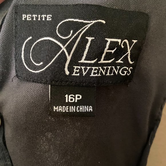 Alex Black Petite Evening Dress - Picture 3 of 4